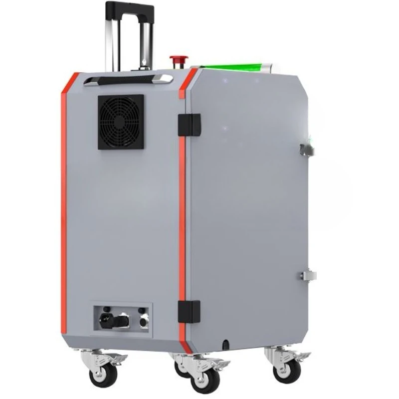 New Design 300 Watt Air-Cooled Portable Pulsed Laser Cleaner for Safe Rust Paint Removal from Metal Wood and Auto Parts