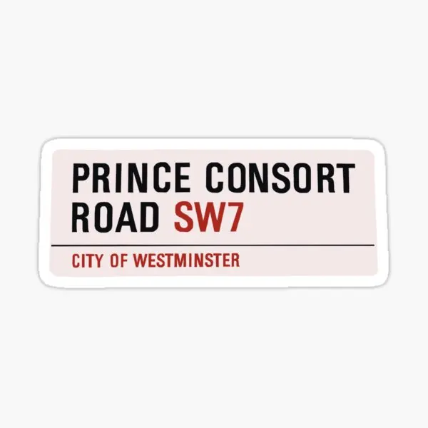 Prince Consort Road Sign  5PCS Car Stickers for Luggage Wall Home Background Decor  Anime Funny Water Bottles Print Fridge