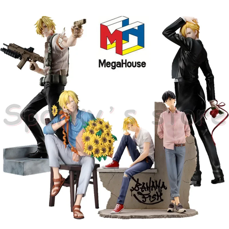 Megahouse Original G.E.M.Series BANANA FISH Anime Figure Ash lynx Action Figure Toys For Boys Girls Kids Children Birthday Gifts