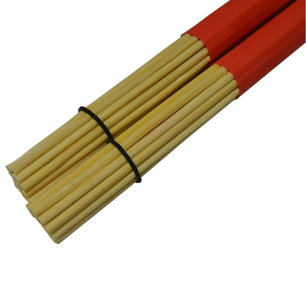 

Professional Bamboo Drumstick with Steel Wire Brush for Acoustic Drumming Low Volume Control Articulation Ideal Drum Instrument