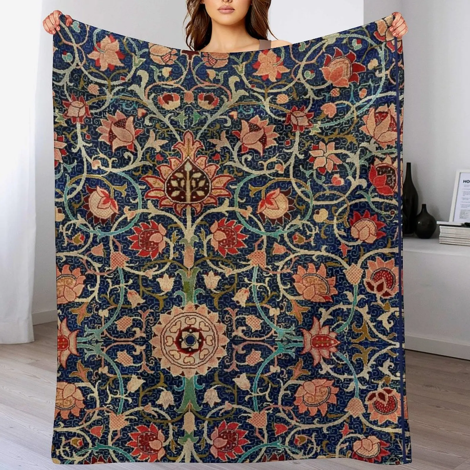 

William Morris - Holland Park Throw Blanket Decorative Sofa Blankets For Sofas Blankets