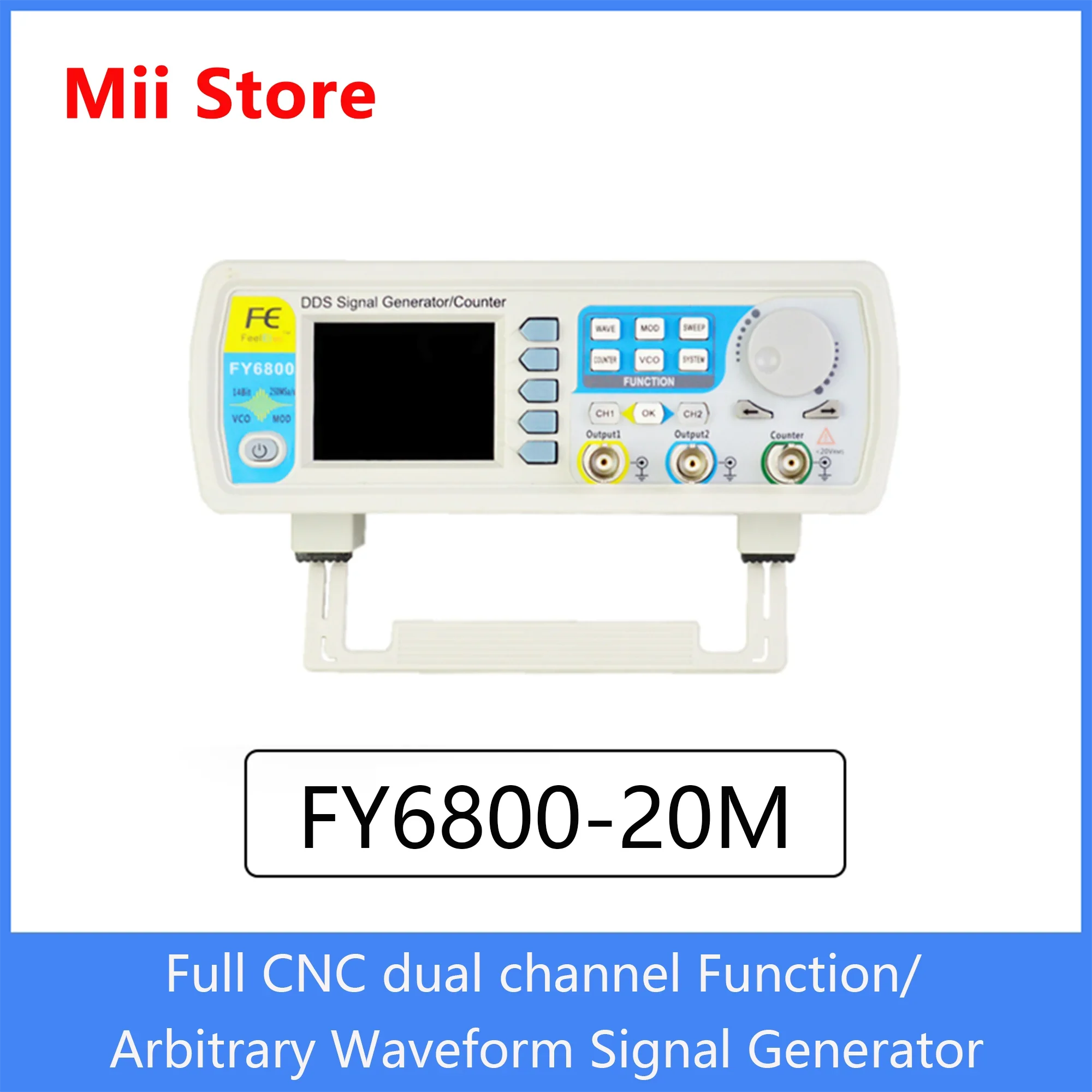 Feeltech FY6900-20Mhz Signal Generator Direct Digital Synthesis Frequency Generator