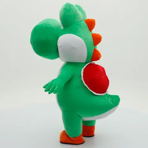 Giant Plush Green Dragon Inflatable Mascot Costume Adults Cartoon Walking Doll Outfits for Hallwoeen Stage Performance Party