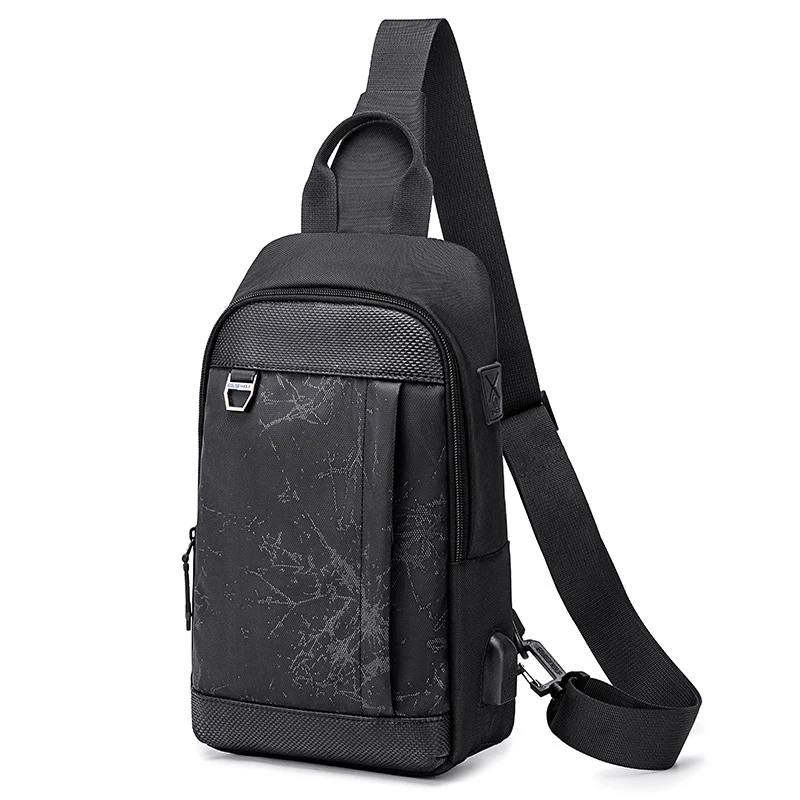 JINNUOLANG Crossbody plecak na ramię torba ze sznurkiem podróż pieszą torba na klatkę piersiowa Daypack