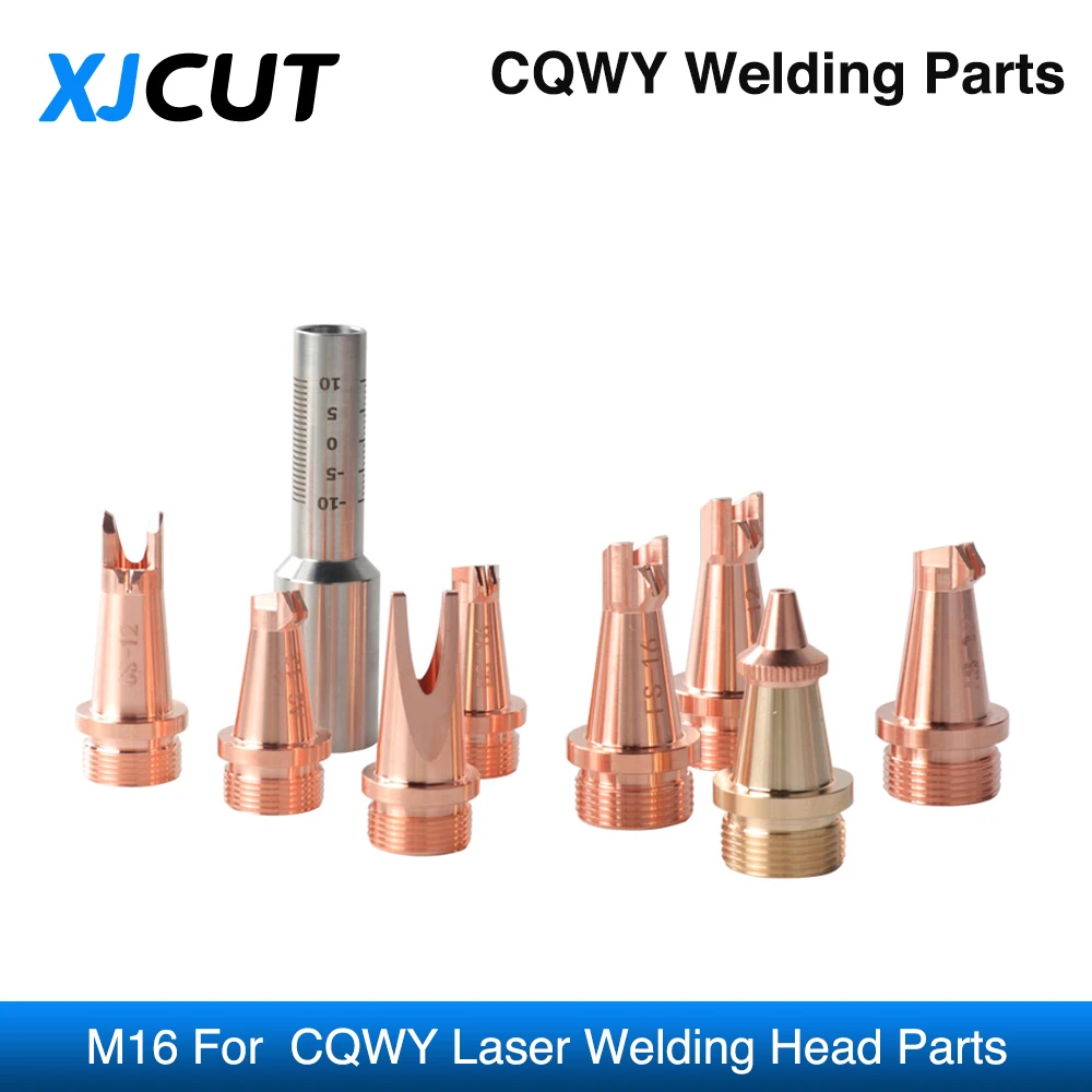 XJCUT 10Pcs/lot CQWY M16 Laser Welding Head Nozzle Copper Welding Nozzles For SUP20S Raytools RELFAR Laser Hand-held Welding