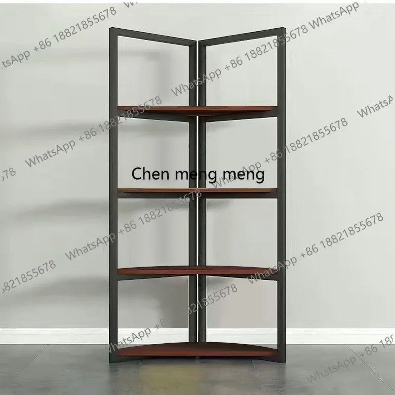 

Напольное хранилище из кованого железа, офисная книжная полка, дисплей для образцов, перегородкаDD