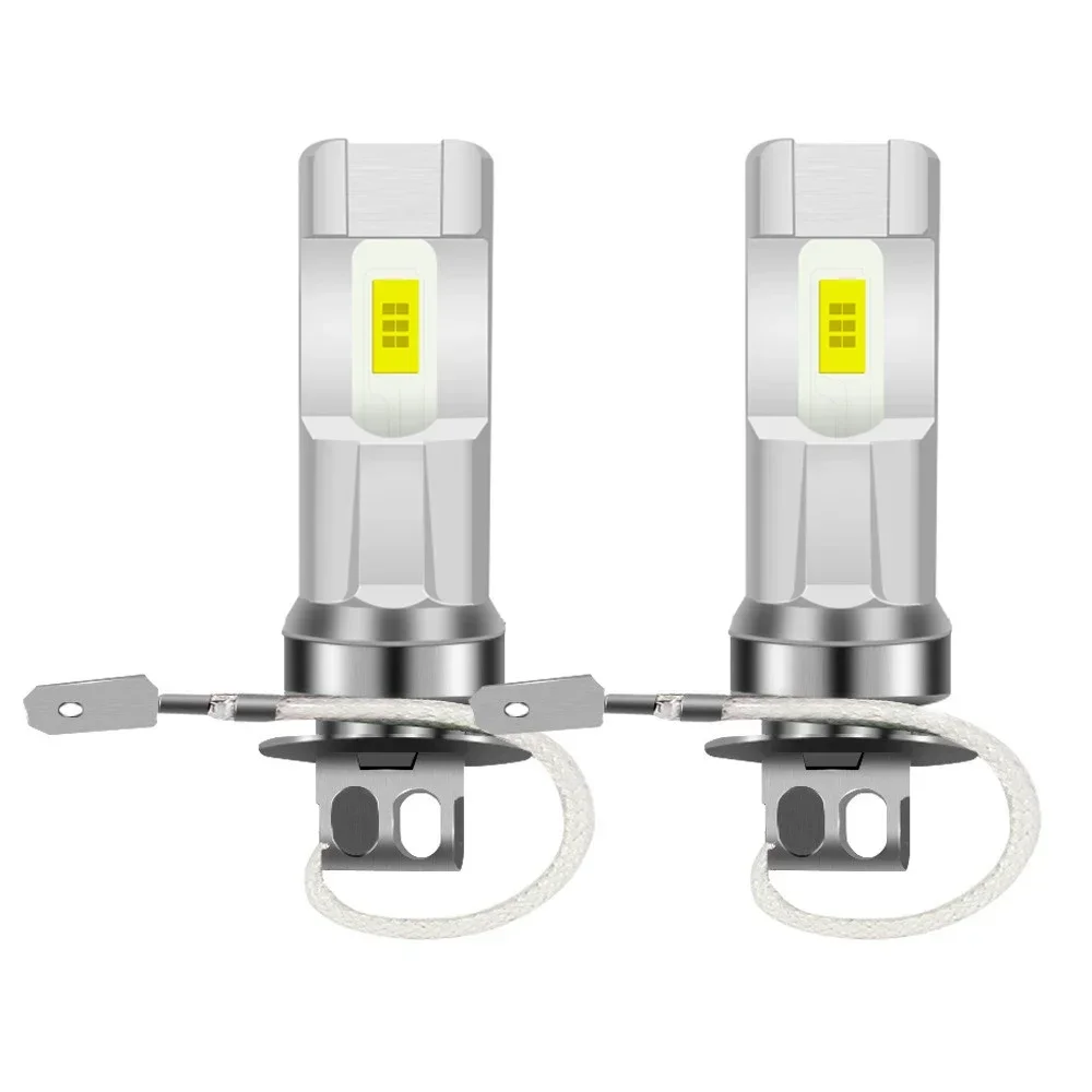 2Pcs 20000LM H1 LED Headlight Bulb H3 H4 H7 H11 9005 9006 HB3 HB4 LED Canbus LED Fog Light Mini Size Auto Lamp 12V 6000K White