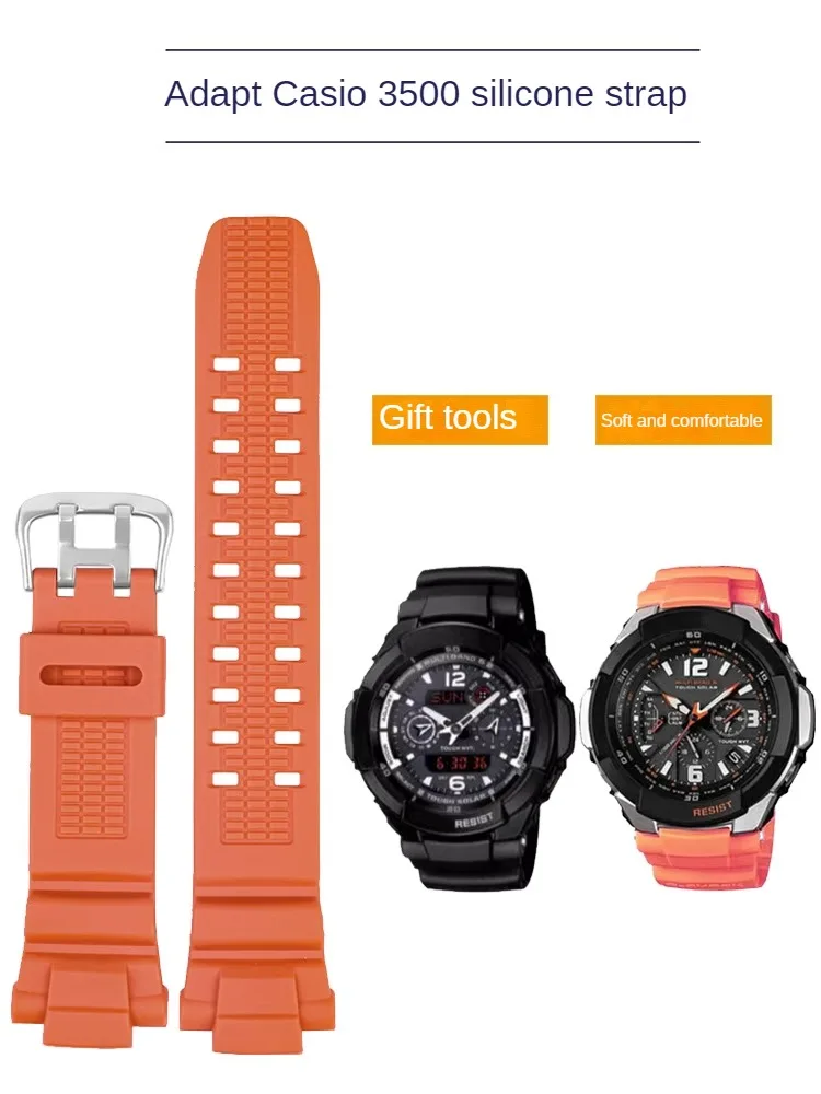 Adapted To C-a-s-i-o G-SHOCK Silicone Watch with GW-3000B 3500B 2500B 2000 G1500 Men