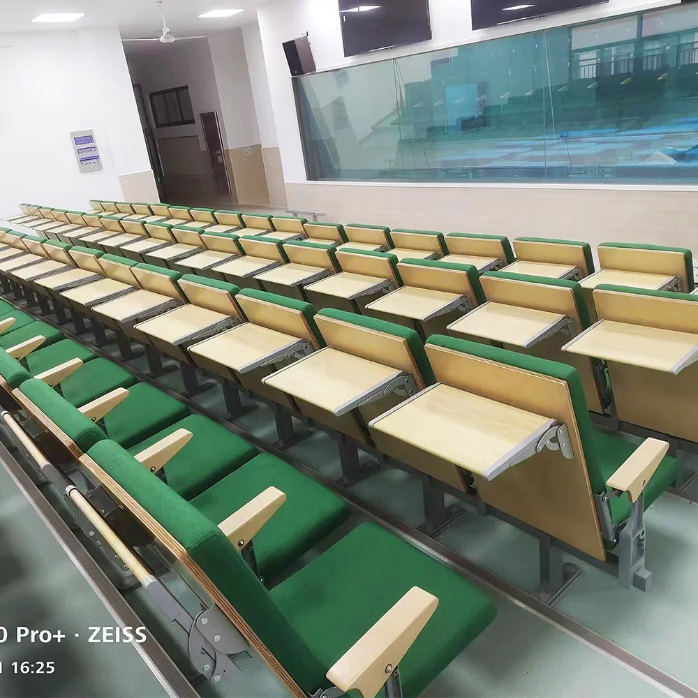 School Furniture Durable Lecture Chairs Lecture Hall Seating Solutions To Auditoriums Wooden Auditorium Chair Theater Seat