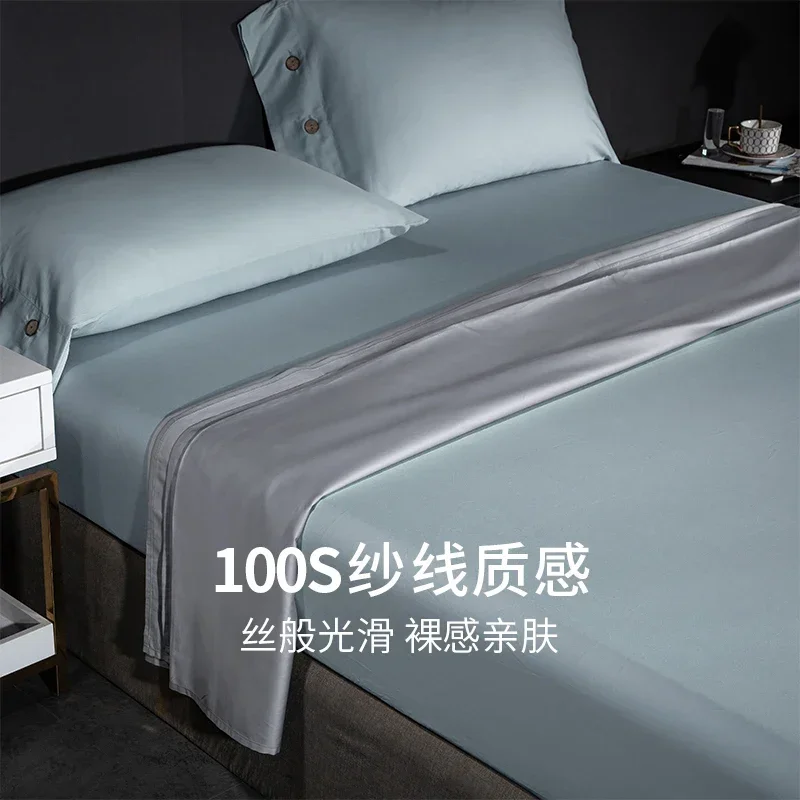 Broken code Shu 100 long-staple cotton mattress single sheet pure cotton mattress cover bed cover