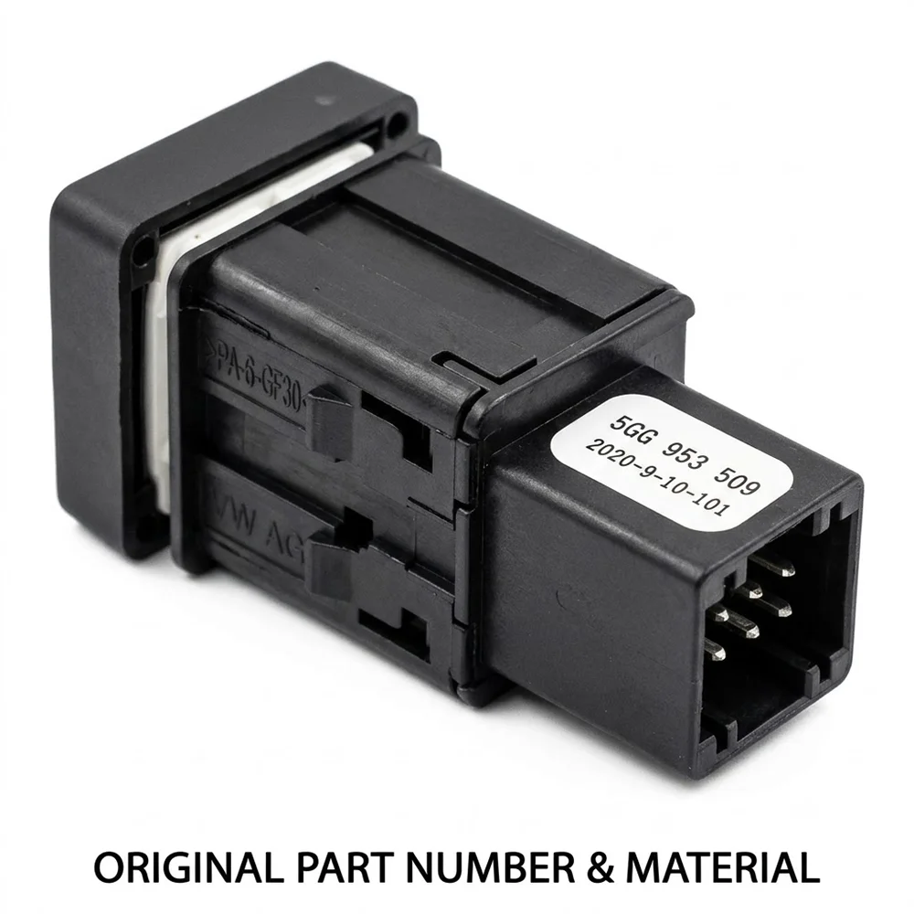 5GG953509/5GG919221 Hazard Warning Light Switch Emergency Flasher Button For VW Golf 7 MK7 Golf Sportsvan 2014-2020 5GG 953 509 view 3