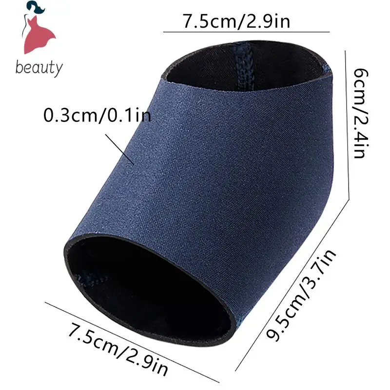 Gel Silicone Heel Protector Sleeve Heel Pads Heel Cups Plantar Fasciitis Support Feet Care Skin Repair Cushion Half-yard Socks