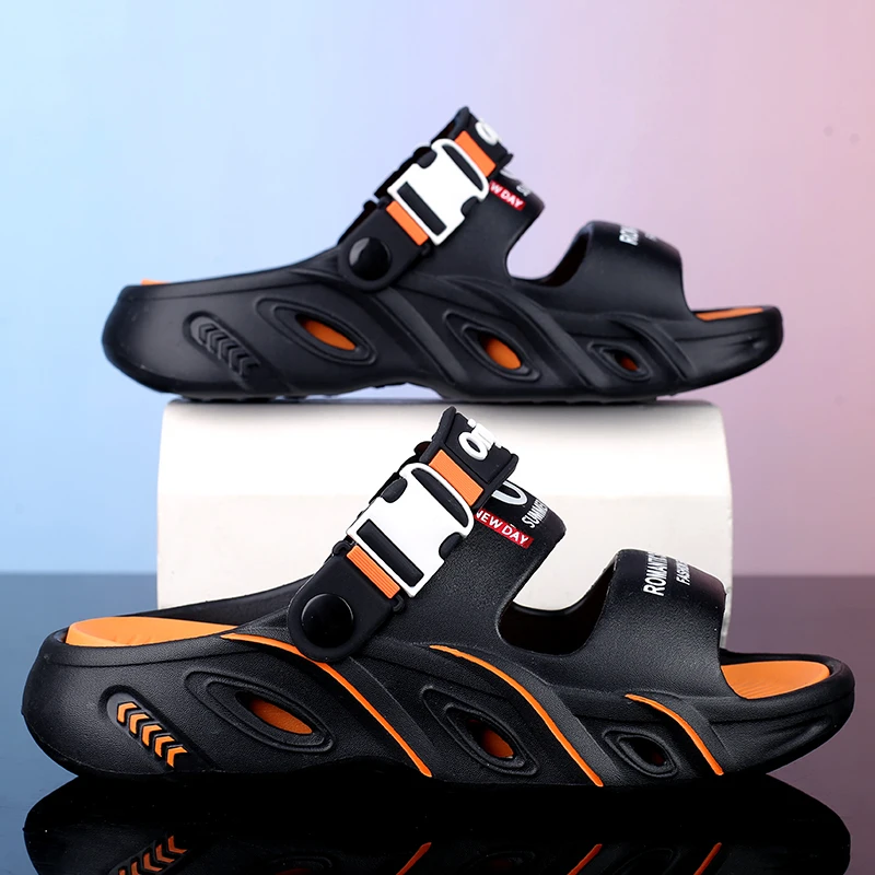 YRZL 2025 Men's Casual Sandals Beach Slippers Lightweight Comfortable Non-Slip Summer Shoes for Men Women Outdoor Water Sandals
