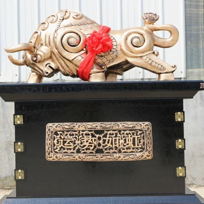 

Lucky Cow-Toro de pie para suelo, decoración artesanal para oficina Hot sales