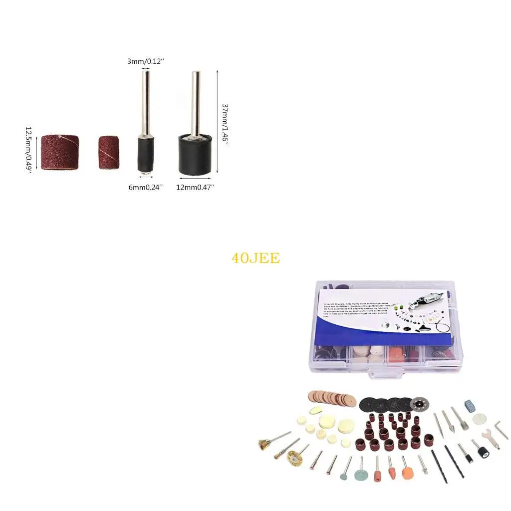 

40JE 92pcs/set Rotary Tool Accessories Fit for Drill Carving Polishing Grinding Metal Engraving