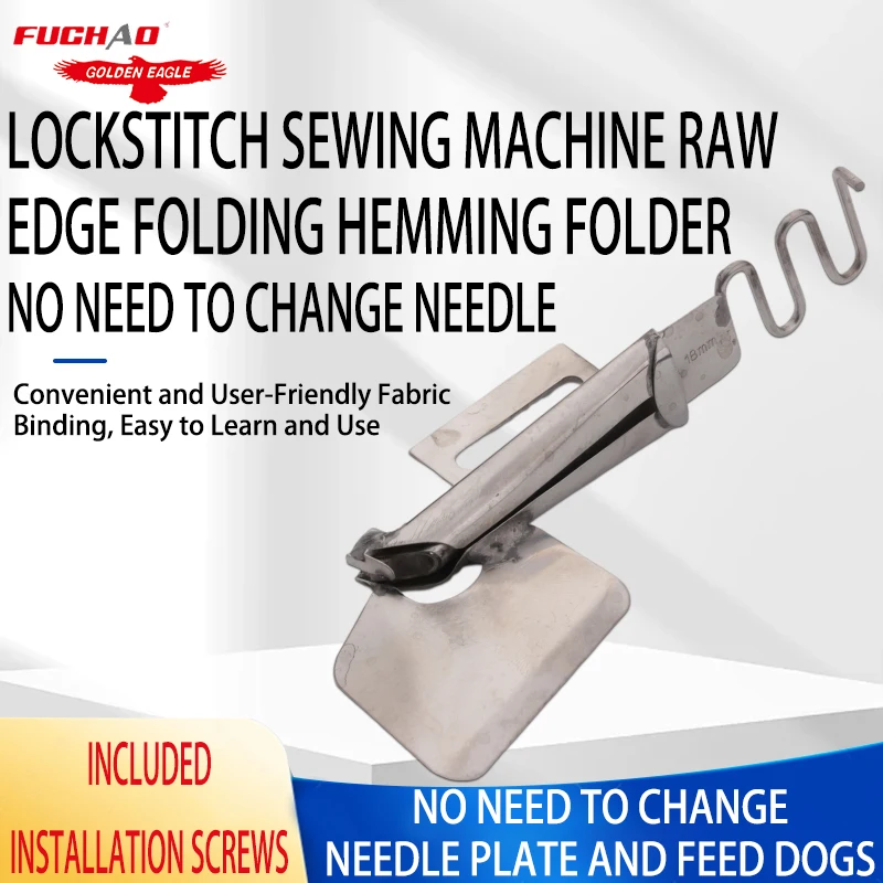 Right Angle Bias Binder Loose Edges For 1 Needle Lockstitch Machine Binding Of Curve Edge