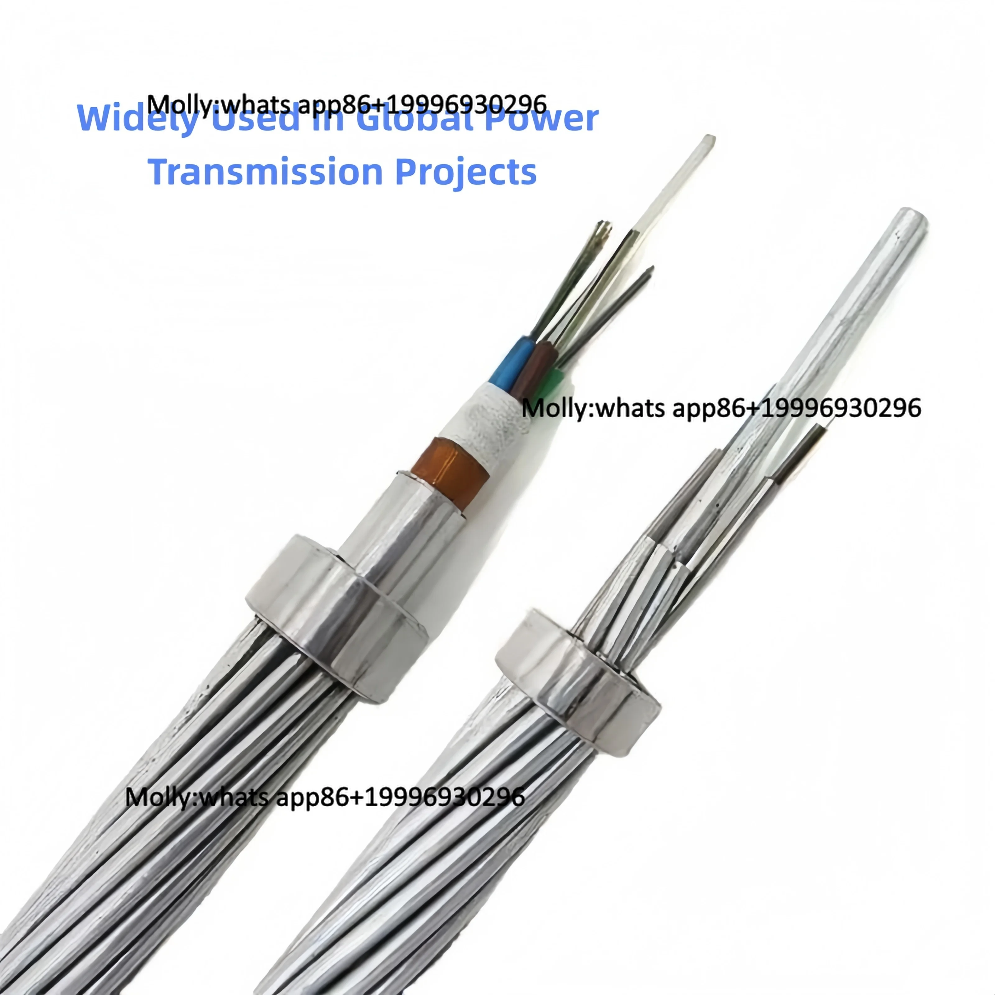 OPGW Optical Fiber Composite Overhead Ground Wire Custom 12-144 Core Low Loss High Strength IEC IEEE Certified Model