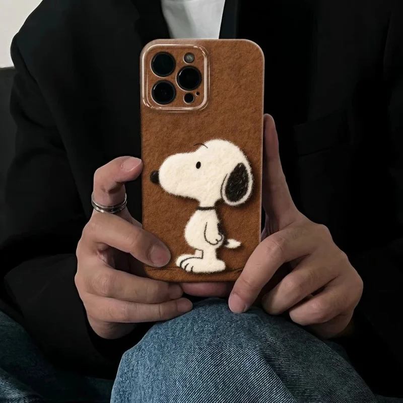 حافظة هاتف دونب سنوبي آيفون 16 برو آيفون 15 فيلم آيفون 14 آيفون 13 عصرية 12 مكانة 11 غلاف ناعم آيفون xs بنات للهدايا #1