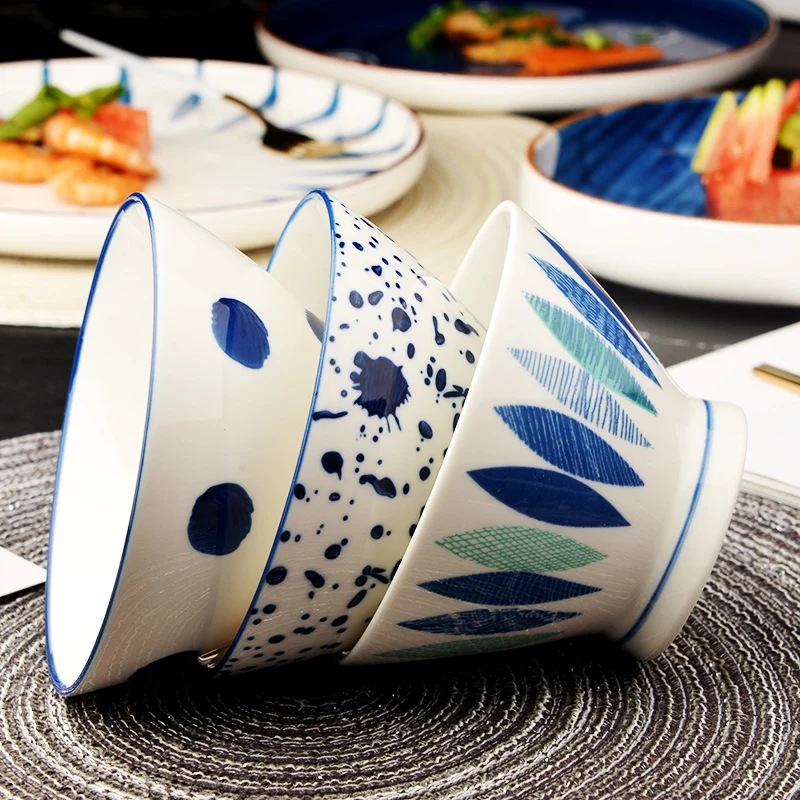 

Creative Cute Korean Sle Bowl Personalized Single Person St Hat Bowl Dining Utensils Cerc Plant Floral Pattern