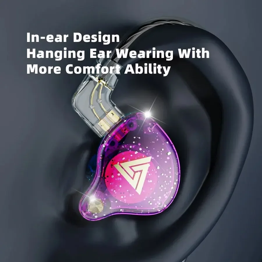 QKZ AK6 Pro Gaming Copper Driver HiFi Wired Earphone Sport Headphone Bass Stereo Headset Music Earbuds 3.5MM In Ear With Mic