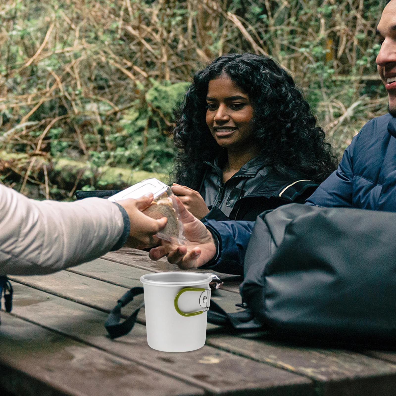 

Складная чашка, уличная кружка для воды для кемпинга, портативный чай, кофе, алюминиевый сплав H, дорожные рюкзаки, легкий, прочный