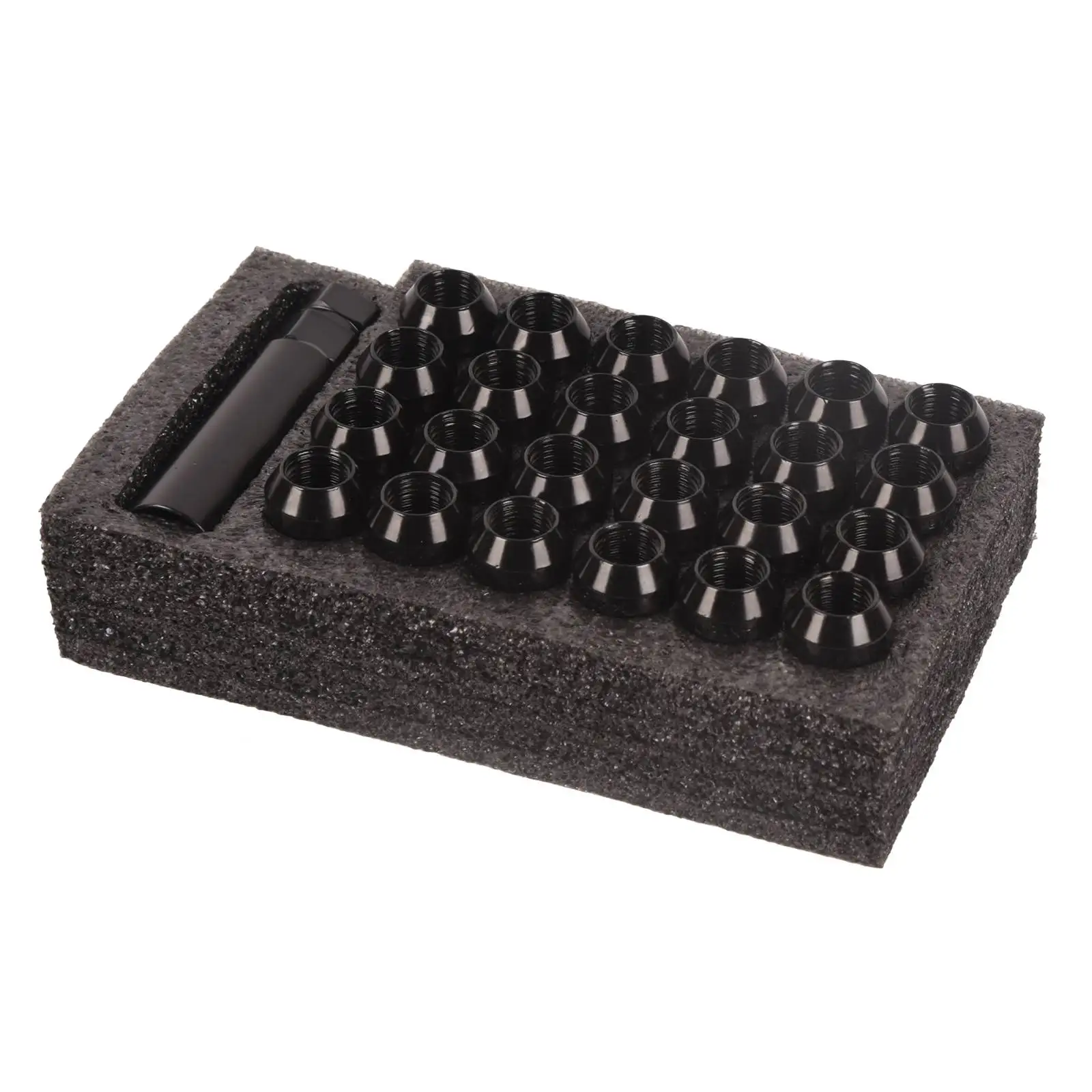 

Wheel Nut（ 24 piece) 24PC 14X1.5 BLACK 7 SPLINE LUG NUTS 2" FITS CHEVY GMC SILVERADO SIERRA 1500