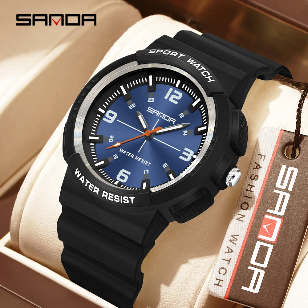 SANDA New 3284 Fashion Student - Rubber Strap Diver recension och pris