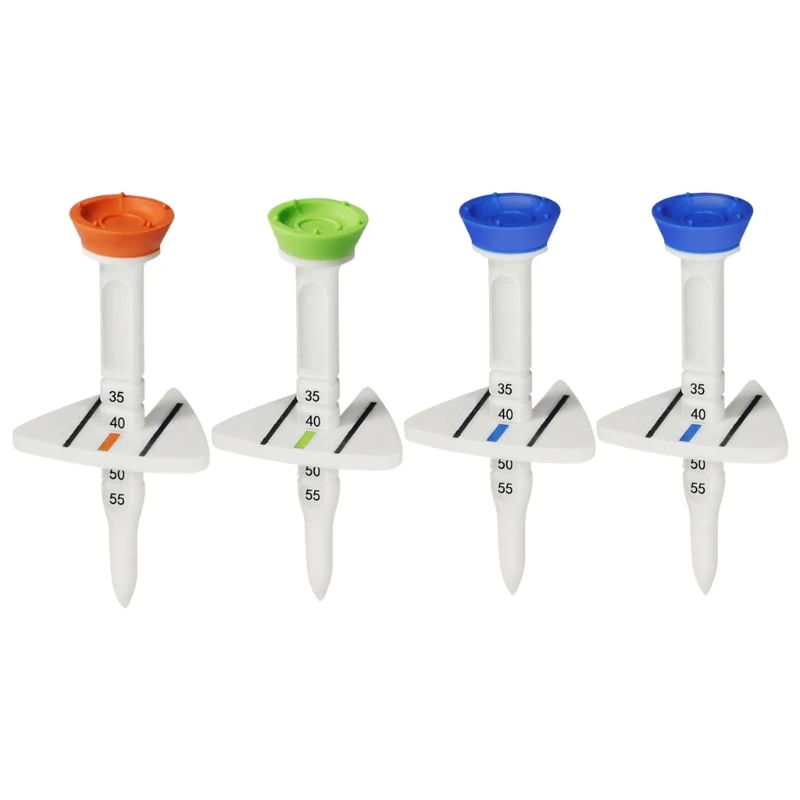 4Pcs Golfs Tees Low Resistance Golfs Tees Adjustable Golfs Base Plastics Tees