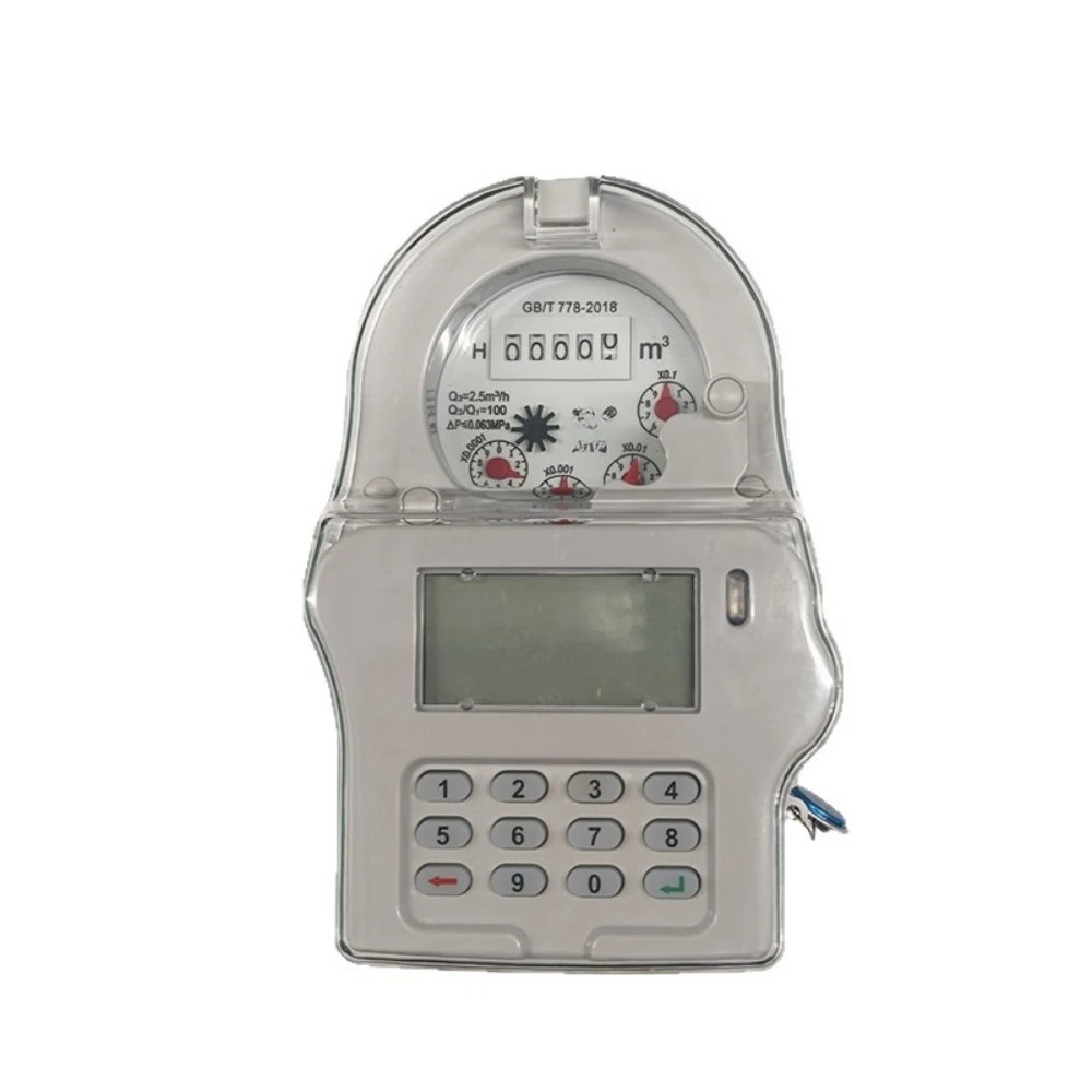 LORA-RF prepaid smart water meter STS code digital display low power water meter small diameter valve controlled water meter view 5
