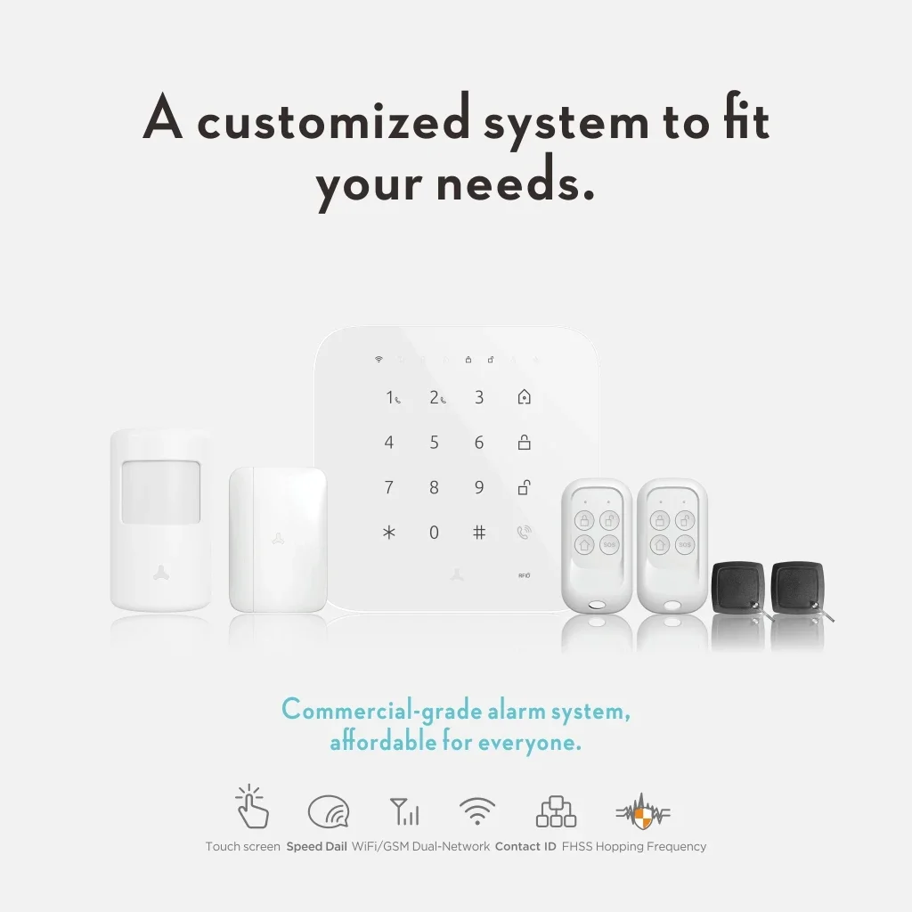 Tuya 2021 Smart Home Draadloze Indringer 4G Wifi Gsm Inbreker Beveiliging A-L-A-R-M Systeem