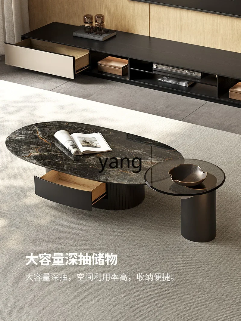 

LHItalian light luxury coffee table living room home simple modern tea table combination coffee table high sense