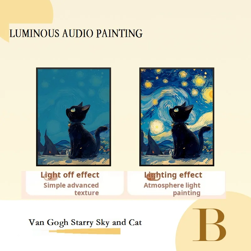 Фоторамка Беспроводная Bluetooth Аудио Атмосфера Ремешок Освещение Динамик художника Подарок на день рождения Девушка Фреска Украшение для мальчиков