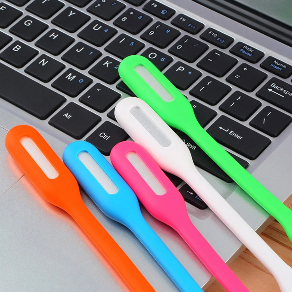 

5 pcs Flexible Usb Led Light 180 Degree Adjustable Portable Night Lamp For Bedroom Camping Reading Writing Soft