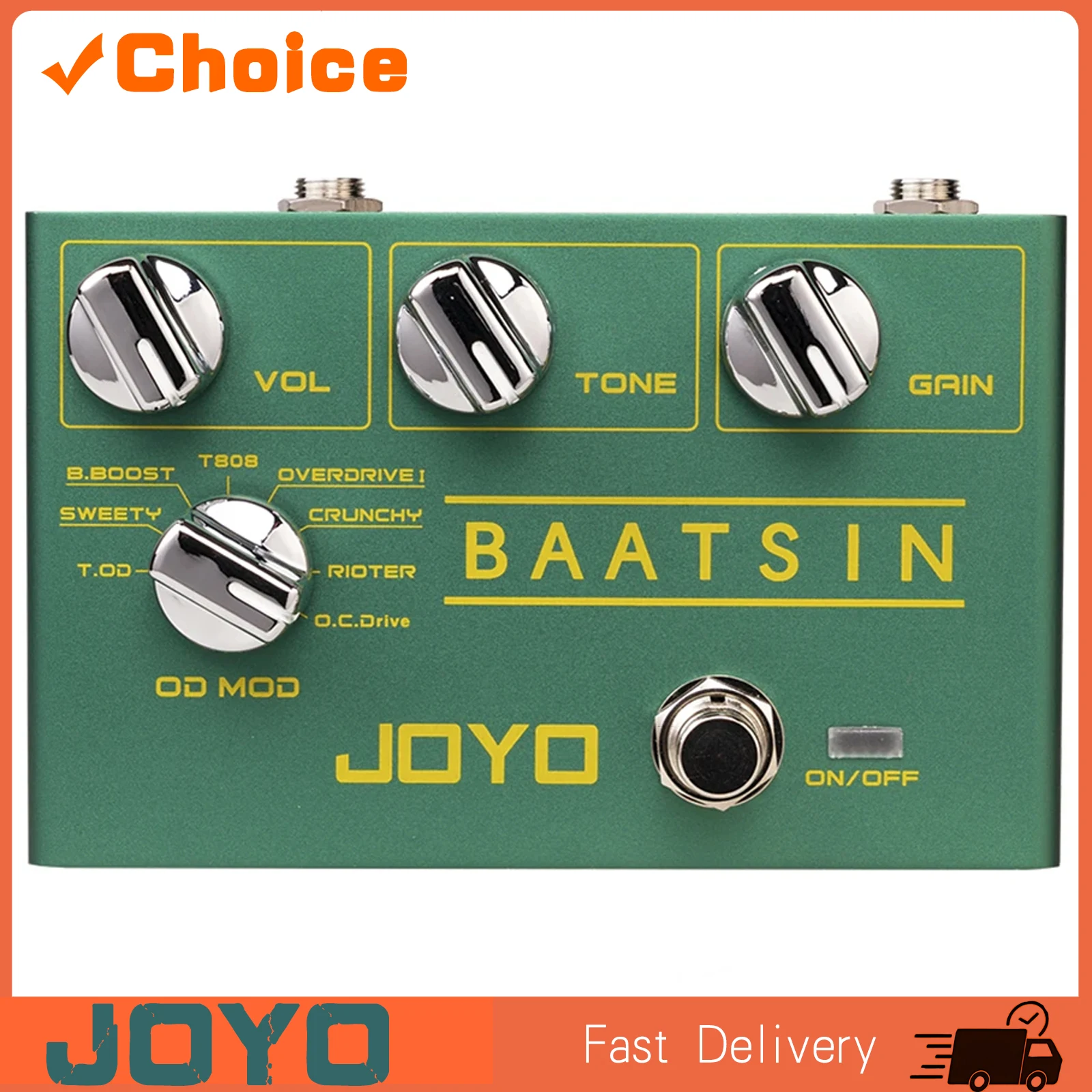 Guitar Pedal R-11 BAATSIN Classic Overdrive Pedal 8 Different OD/DS Distortion Effect Pure Analog Circuit Guitar Parts