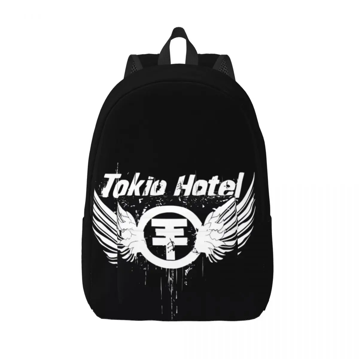 

Tokio Hotel Backpack Unisex Singer Music Rock Soft Backpacks Polyester Pretty High School Bags Hiking High Quality Rucksack