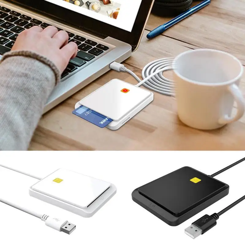 

Smart Card Reader USB CAC Smart Card Access Reader Portable And Universal USB CAC Reader For Online ATM Transfer Tax Work