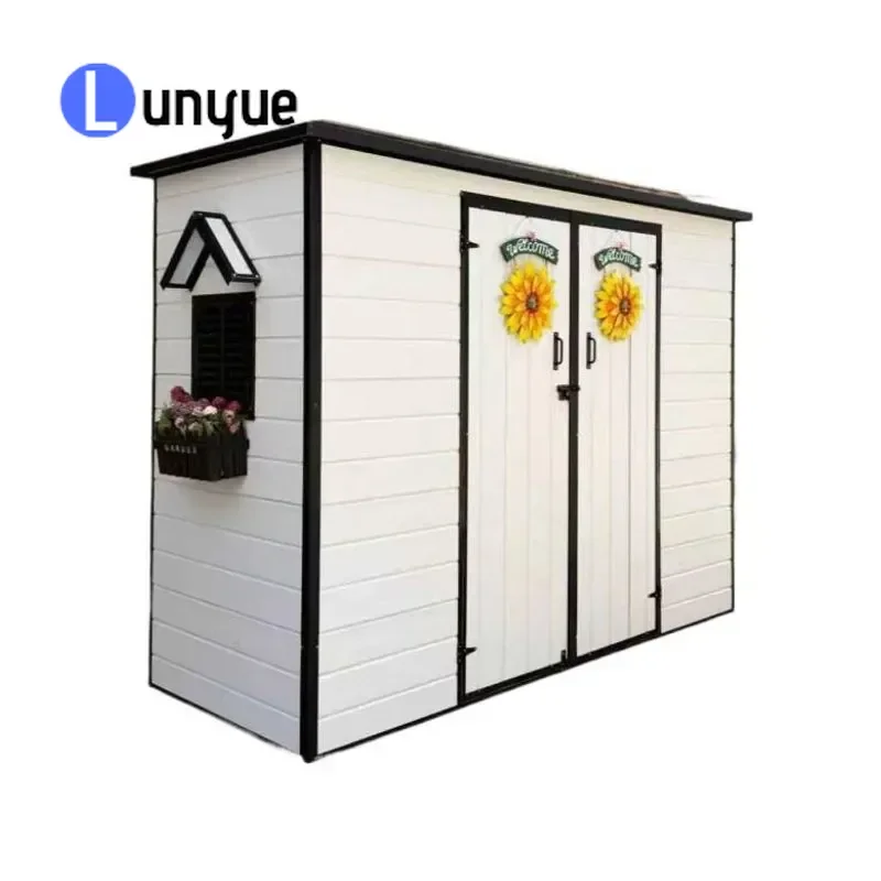 Outdoor Storage Shed Weatherproof Movable Utility Room for Garden Backyard Simple Portable Sun and Wind Resistant Household
