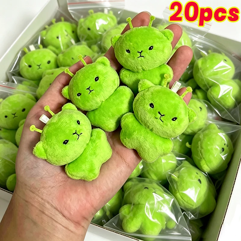 1/20pcs Green Mini Alien Cat Invasion Earth Handmade Doll Pendant Super Soft Cute Bag Accessories Gifts Super Cute Gifts