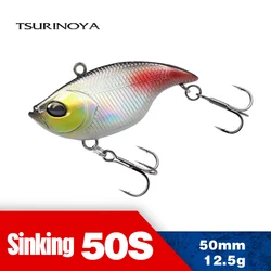 TSURINOYA 50S VIB Fishing Lure 50mm 12.5g TEMPTER Winter Fishing Artificial Hard Baits Lake River Pike Bass Noise Vibration Bait