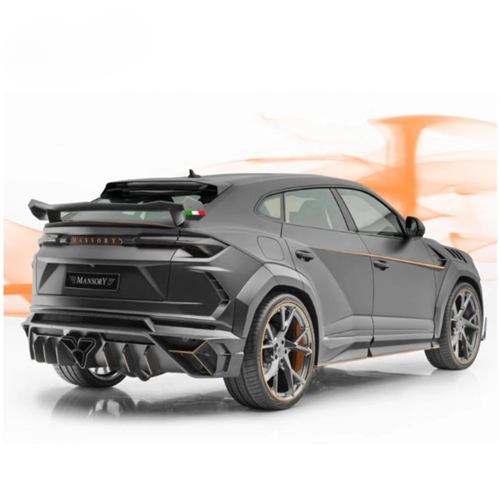 Lamborghini URUS M-Type Dry Carbon Fiber Body Kit Rear Bumper + Rear Diffuser