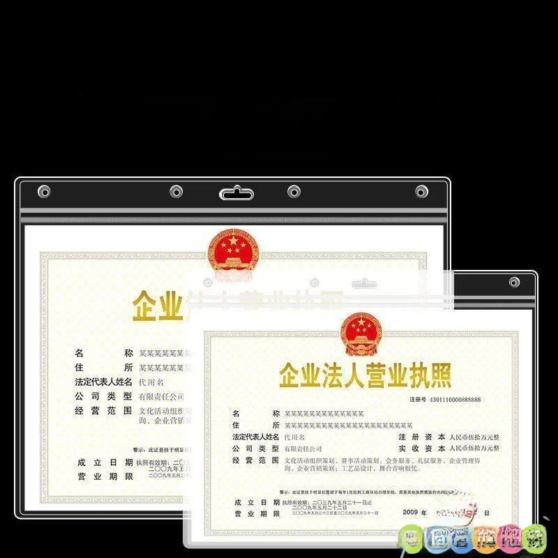 

Прочный прозрачный защитный чехол для новой версии рамки для лицензии Food Busin, прочный акриловый пластиковый держатель для карт