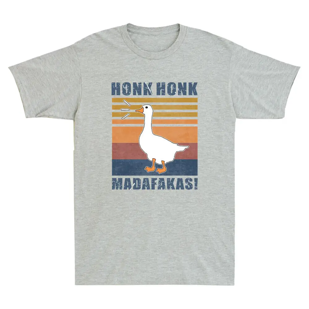 Goose Honk  Madafakas Funny  Duck Meme Humor Quote Retro Men's T Shirt