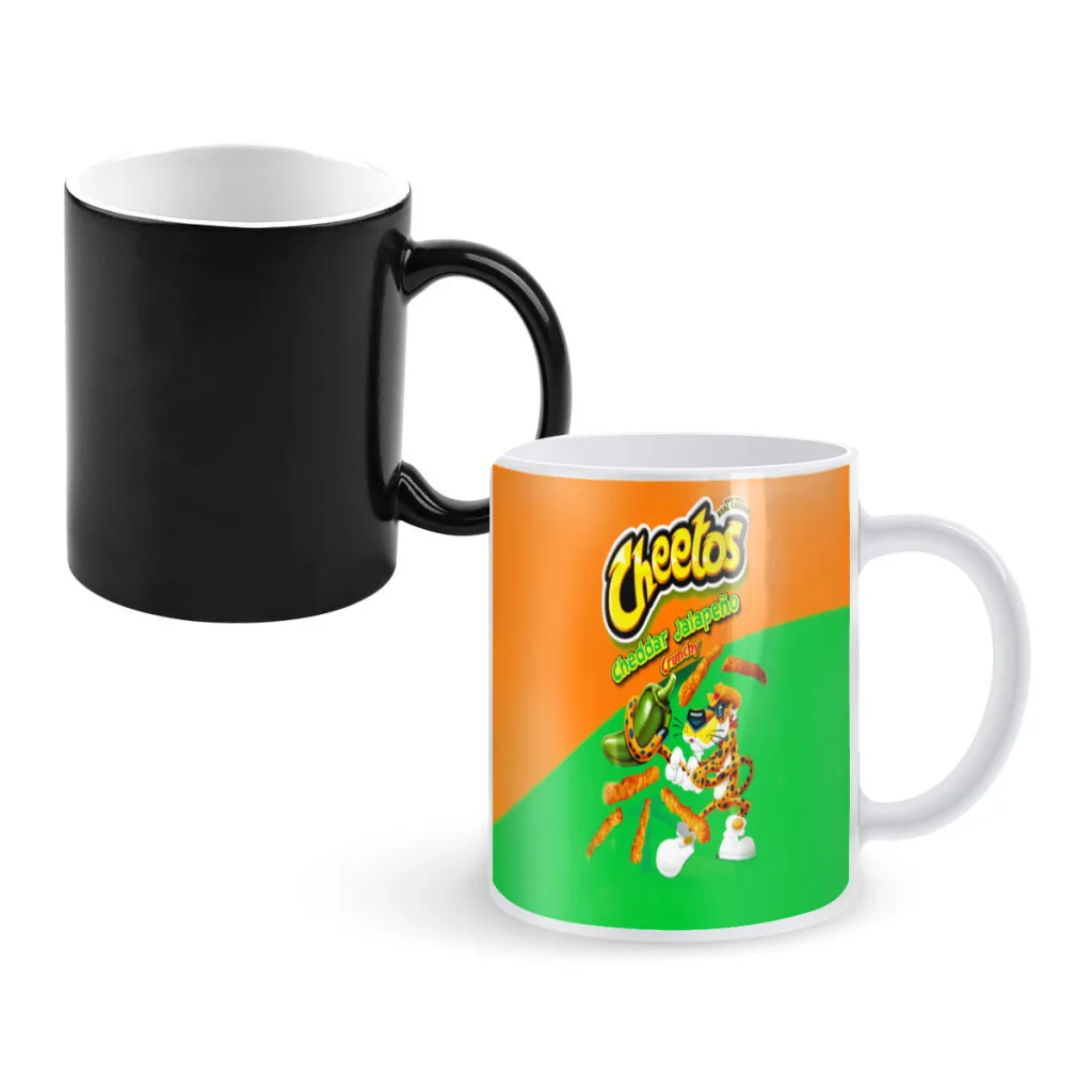 

Funny C-Cheetosd Kids Ceramics Coffee Mugs Thermal Color-changing Gifts Drinkware Coffeeware