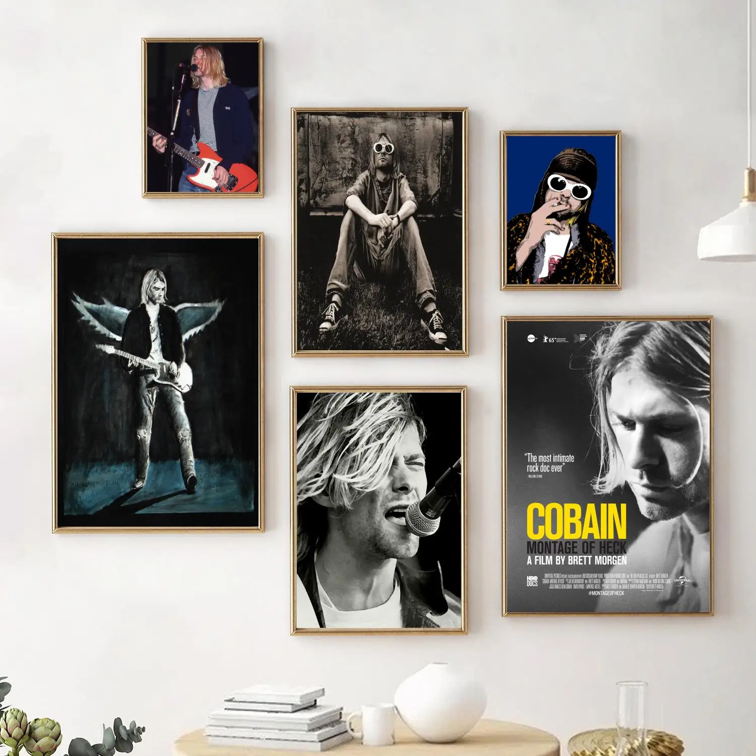 kurt cobain Poster Decorative Painting Canvas Poster Wall Art Living Room Posters Bedroom Painting