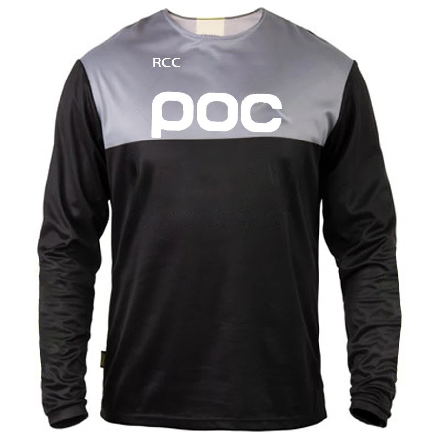 POC 2024 Men Cycling Motocross Jersey Downhil Mountain Bike DH Shirt MX Motorcycle Clothing Ropa for Boys MTB T-Shirts