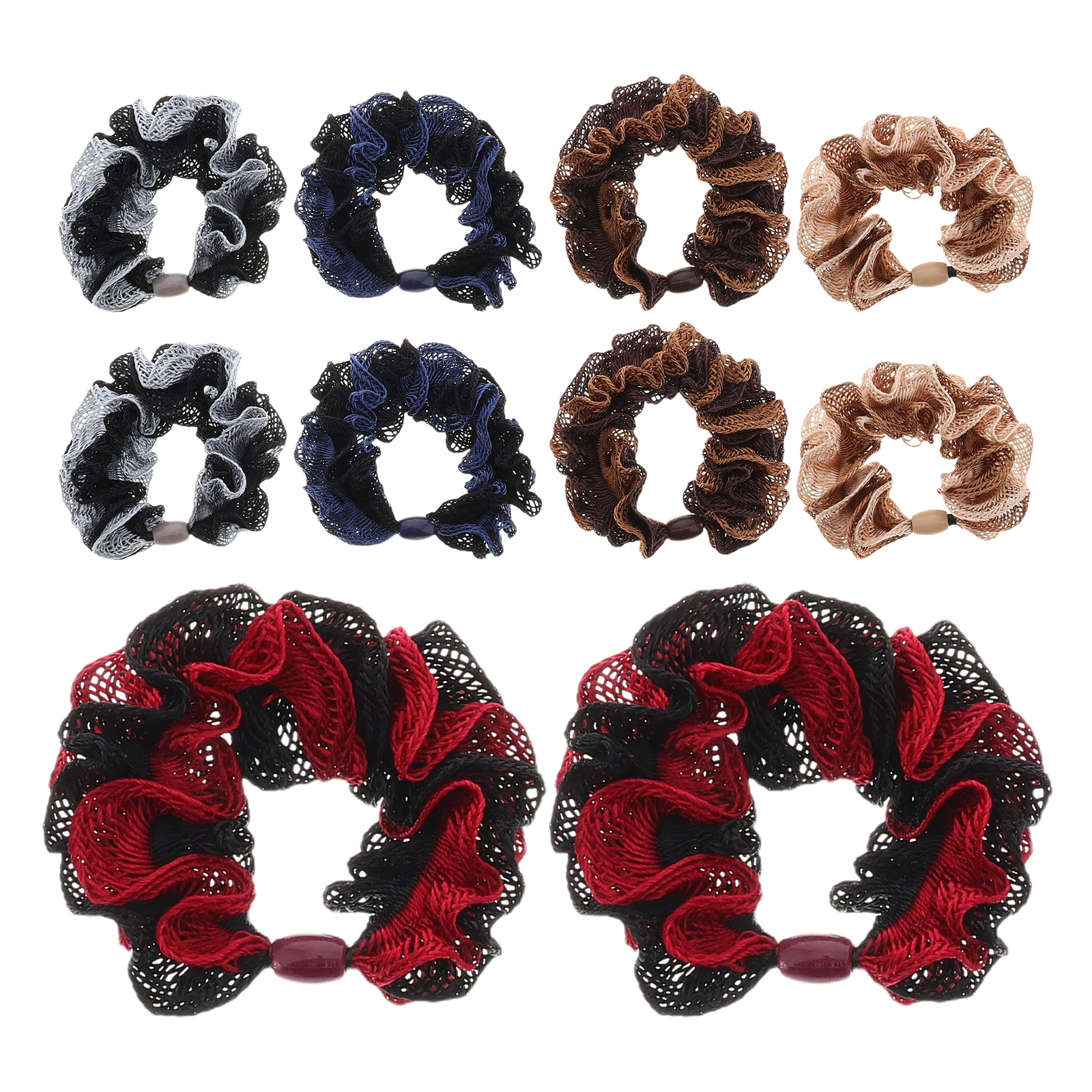 

10pcs Hair Ties Rubber Bands Durable Elastic Small Ponytail Holders Colorful Comfortable Fit Thick Hair Buns Kids Women