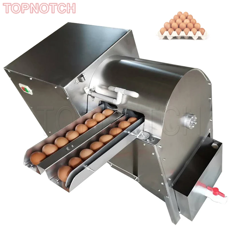 Double Row Mud Egg Cleaning Machine Salted Duck Egg Cleaner Goose Chicken Egg Washing Machine