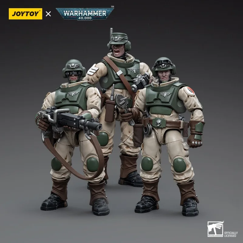 [IN VOORRAAD] JOYTOY Warhammer 40k 1/18 Actiefiguren Astra Militarum Ordnance Team Collecties Figuren Model Verzamel Speelgoed geschenken