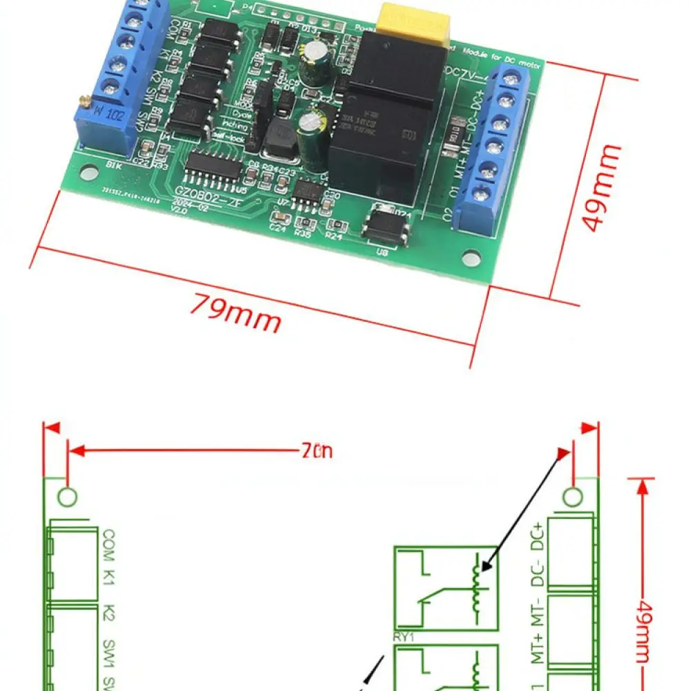 Dc Motor 12V - Controlador de motor CC industrial 10A