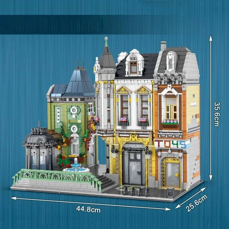 4981 Uds. Tienda de juguetes con vista a la calle, bloques de construcción cuadrados, modelo de arquitectura Moc, montar ladrillos, juguete para regalo para niños, niños, niñas y adultos